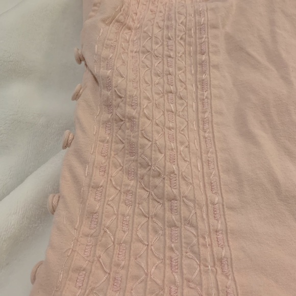 Light pink/cream color button down blouse has been warn only a couple times! - Picture 2 of 3